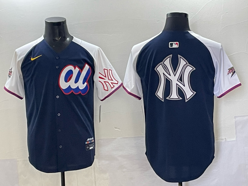 Men New York Yankees blank blue 2025 MLB All Star Nike jersey 012